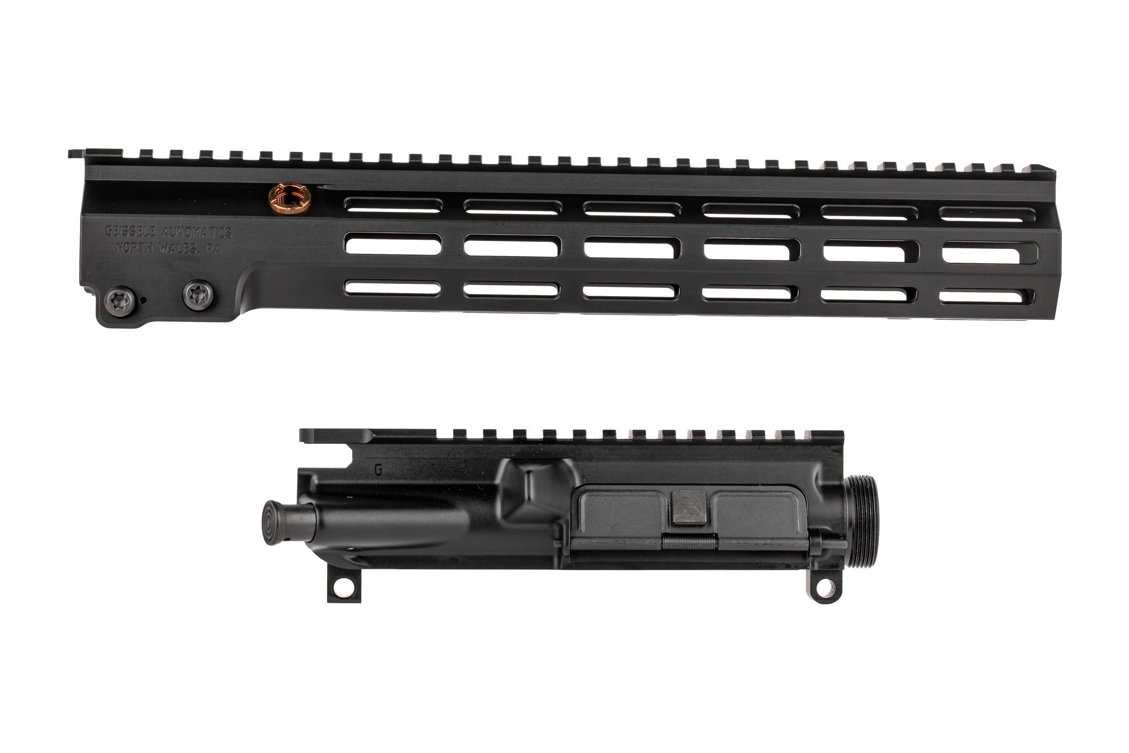 Geissele Automatics Super Duty Center Tab MK16 Upper Kit - Assembled Upper - Black - 12.9" - BLEMULA